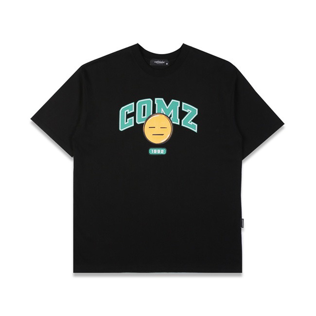 COMMONZ, 커먼즈 1992 스마일 반팔 티셔츠 블랙