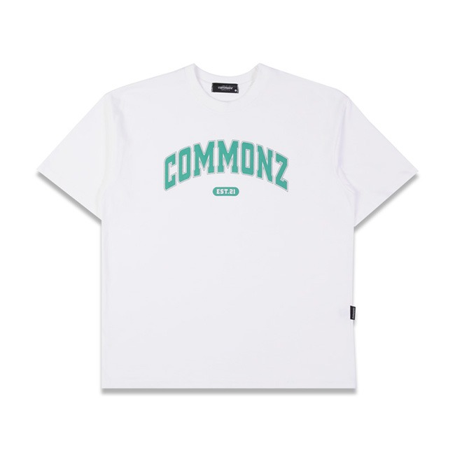 COMMONZ, 커먼즈 21 아치로고 반팔 티셔츠 화이트