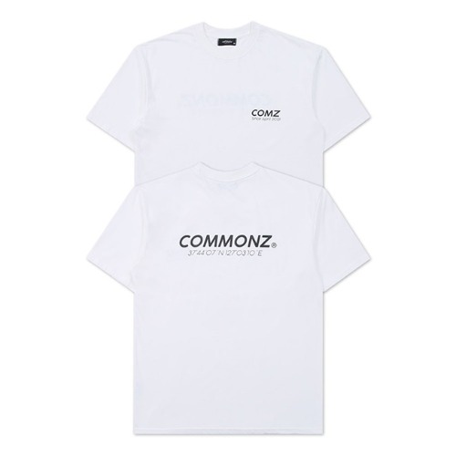 COMMONZ, 커먼즈 로고 티셔츠 화이트
