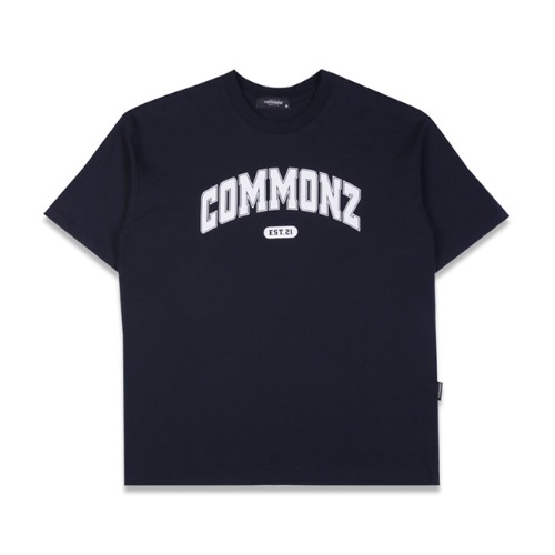 COMMONZ, 커먼즈 21 아치로고 반팔 티셔츠 네이비